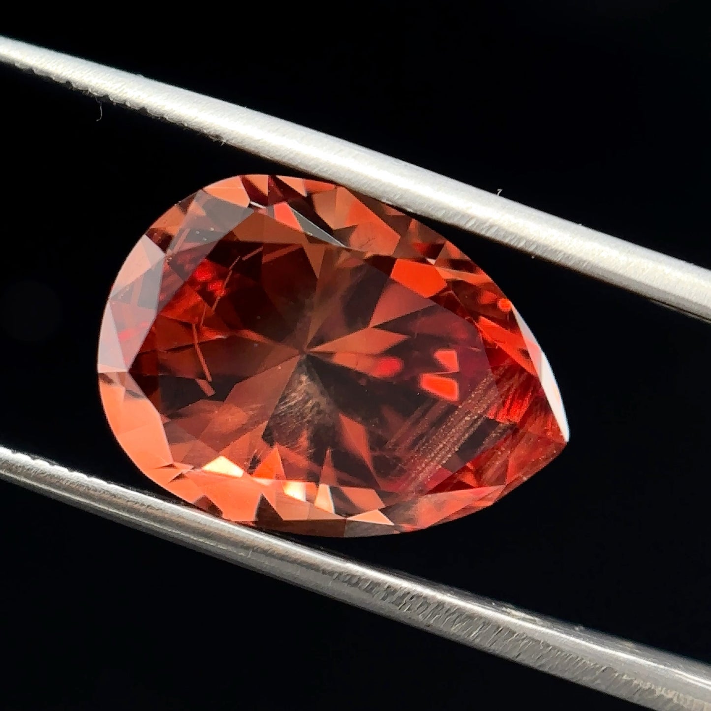 Pear Brilliant Natural Oregon Sunstone 6.37ctw.