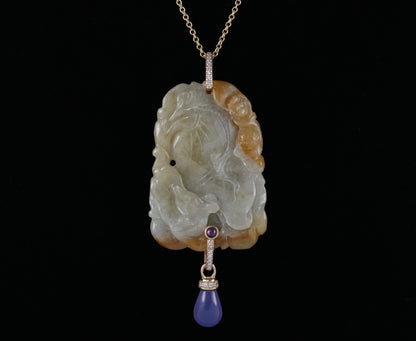 YELLOW JADE PENDANT