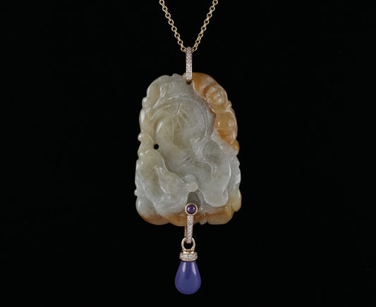 YELLOW JADE PENDANT