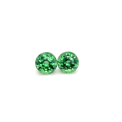 Garnet Tsavorite - Round Pair 1.34 TCW