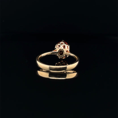 Radiant Tangerine Garnet Ring