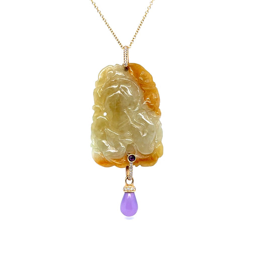 YELLOW JADE PENDANT