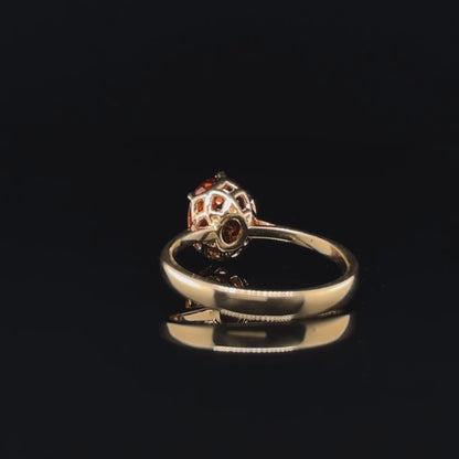 Radiant Tangerine Garnet Ring