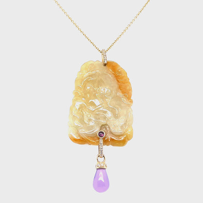 YELLOW JADE PENDANT