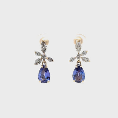 Drop Tanzanite Earring